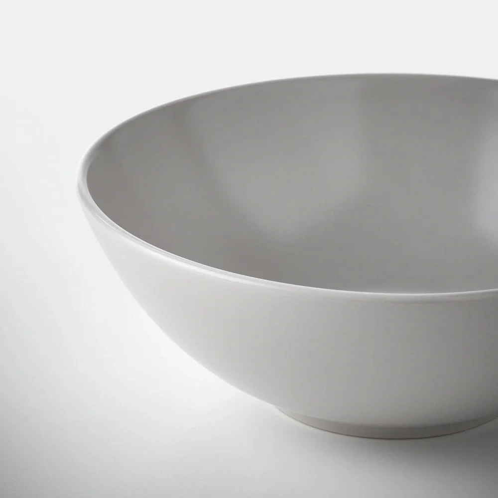 FÄRGKLAR Bowls, matte light gray, 6 ½ 